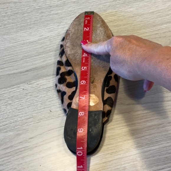 Kate Spade Cece Too Calf Hair Leopard Print Mules Brown Black - Size 7 Medium - Picture 15 of 16